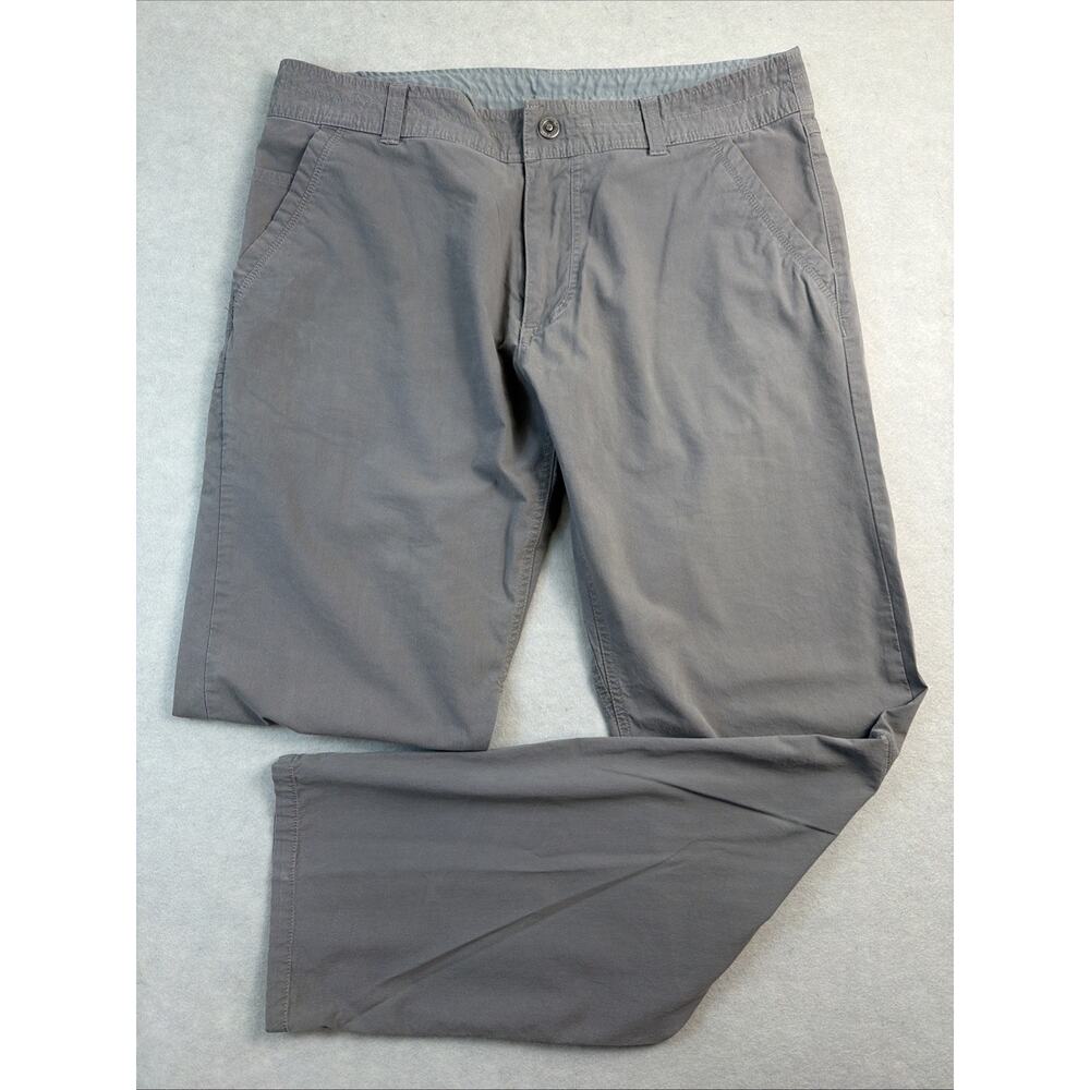 Kuhl Khaki Slax Straight Leg Pants Men's Size 36x34 Hiking Outdoor Work Casual